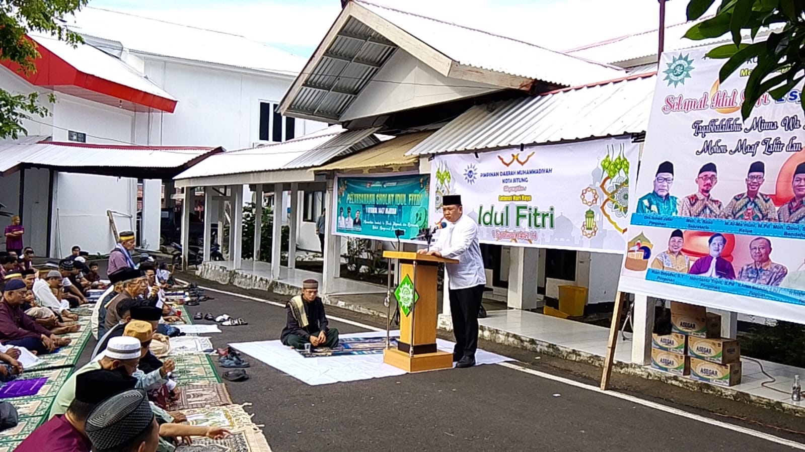 Muhammadiyah Bitung Gelar Sholat Idul Fitri, Wakil Wali Kota Randito Maringka Hadir dan Sampaikan Pesan Kebersamaan