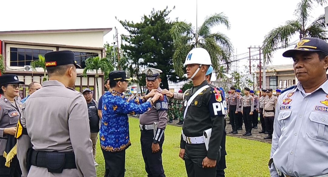 Apel Gelar Pasukan Operasi Ketupat Samrat Digelar, Wali Kota Hengky Honandar Bertindak Sebagai Irup