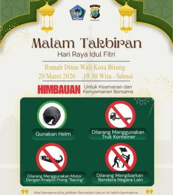 Catat Tanggalnya! Pawai Takbir Segera Digelar Pemkot Bitung, Warga Diminta Patuhi Aturan 9 Catat Tanggalnya! Pawai Takbir Segera Digelar Pemkot Bitung, Warga Diminta Patuhi Aturan