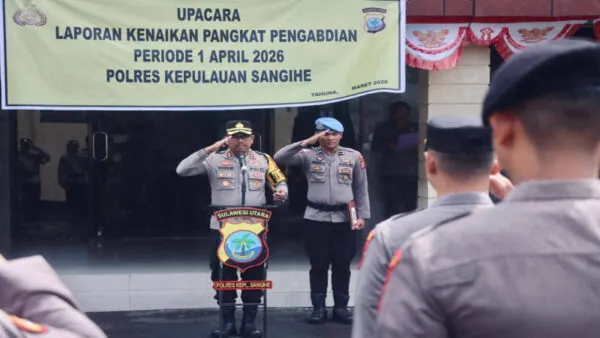 Sertijab Polres Sangihe, Sejumlah Posisi Penting Alami Pergantian