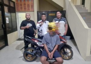 Polisi Amankan Pelaku Curanmor Beserta Penadah, Ini Penjelasan Kasat Reskrim Polres Bitung
