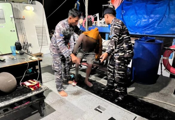 Respon Cepat Prajurit Satrol Kodaeral Vlll Evakuasi Korban Kebakaran Kapal, Dansatrol Marvill Marfel Frits Jelaskan Penanganan