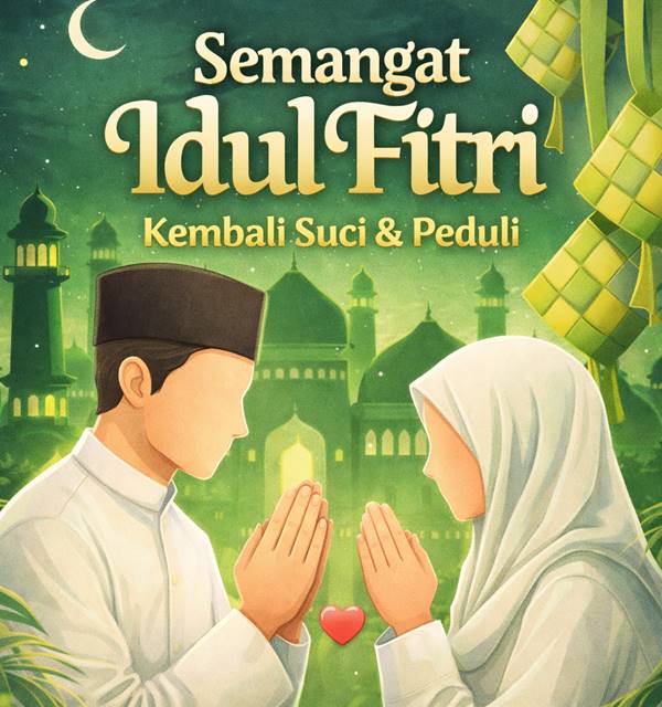 Idul Fitri bukan hanya kembali suci, tapi juga kembali peduli. Saatnya memaafkan, berbagi, dan memperkuat solidaritas sesama.
