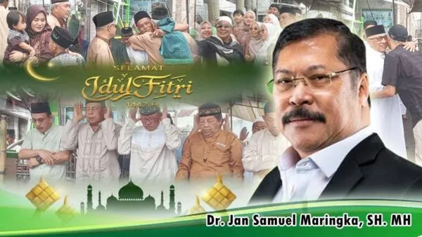 Jan Maringka: Jaga Kebhinekaan dan Persaudaraan di Momentum Idul Fitri 1447 Hijriah