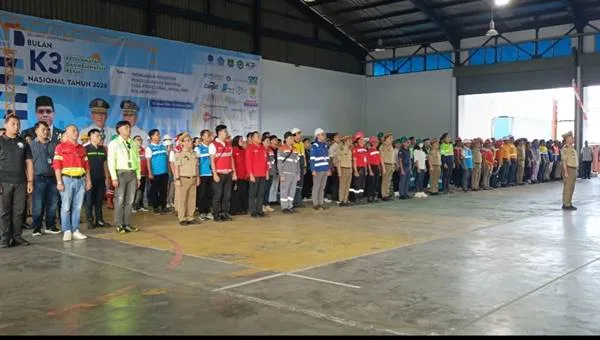 Gubernur Yulius Selvanus Sebut Hal Penting saat Peringatan Bulan K3 Nasional 2026