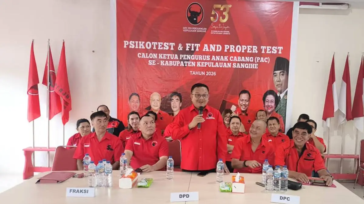 Seleksi Ketua PAC PDIP Sangihe Berlangsung Ketat, 45 Peserta Jalani Psikotes hingga Wawancara