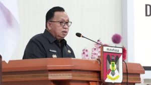 Robby Dondokambey Sampaikan LKPJ 2025 di Rapat Paripurna DPRD Kabupaten Minahasa