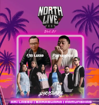 North Live Fest Vol 01 di Manado, Ari Lasso, Pamungkas dan Barasuara Tampil 30 Mei 2026