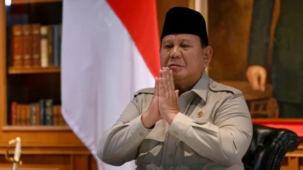 Presiden Prabowo Subianto mengucapkan selamat Idulfitri 2026. (Foto: Biro Sekretariat Presiden) 