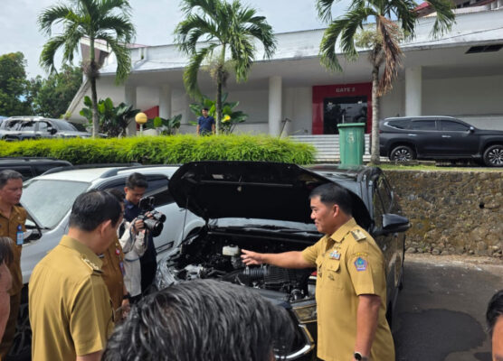 Sidak Kendaraan Dinas, Gubernur Yulius Selvanus Tegaskan Semua Aset Harus Terdata Jelas