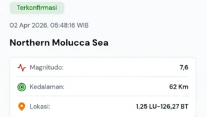 Gempa Magnitudo 7,6 Dirasakan di Manado dan Sekitar, Warga Berhamburan Keluar Rumah