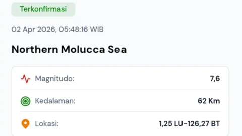 Gempa Magnitudo 7,6 Dirasakan di Manado dan Sekitar, Warga Berhamburan Keluar Rumah