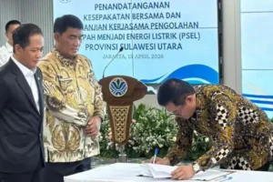 Joune Ganda Teken Kerja Sama PSEL Manado Raya, Disaksikan Gubernur Yulius Selvanus
