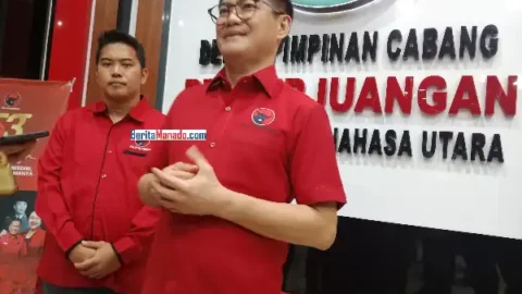 Joune Ganda Gaspol Konsolidasi PDIP Minahasa Utara: Mesin Partai Disiapkan hingga Akar Rumput