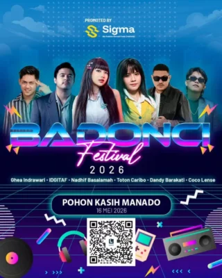 Catat Tanggalnya! Sigma Hadirkan Konser Lintas Genre Badonci Festival di Pohon Kasih Manado 1 Catat Tanggalnya! Sigma Hadirkan Konser Lintas Genre Badonci Festival di Pohon Kasih Manado