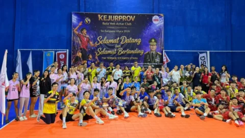 Menilik Keseruan dan Semangat Juara di Kejurprov Voli U18 Sulut, Simak Pemenangnya!