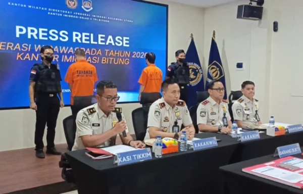 Operasi Wirawaspada: Imigrasi Bitung Amankan Dua WNA Bermasalah