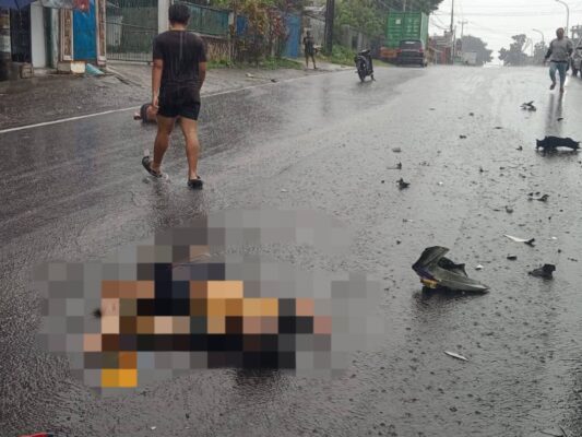 Kecelakaan Maut di Girian, Pengendara Motor Tewas di Tempat