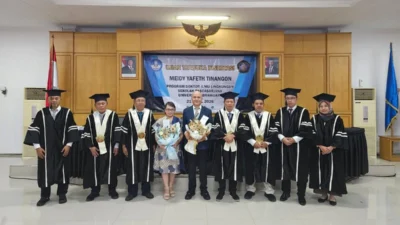 Meidy Tinangon Raih Gelar Doktor, Bahas Pilkada, Danau Tondano, Mapalus, dan ST4