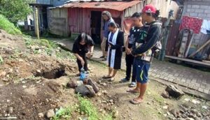 Camat Liby Supit Pantau Pelaksanaan Pekerjaan Fisik Dana Desa 2025 Desa Amongena Dua