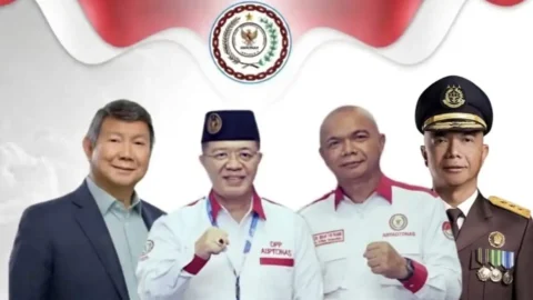 Pelantikan ABPEDNAS Sulut Dihadiri Hashim Djojohadikusumo dan Reda Manthovani
