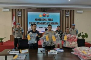 Terduga Pelaku Pembunuhan Istri di Ratatotok Ditangkap Polres Mitra