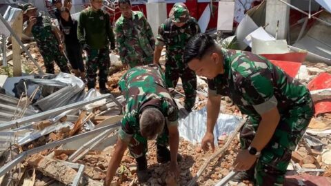 TNI Kodam XIII/Merdeka Gerak Cepat Tangani Gempa M 7,6 Sulut
