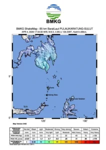 Gempa M6,0 Kepulauan Talaud, Manado Turut Merasakan Sore Ini