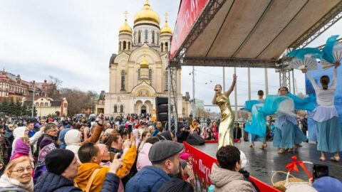 Menengok Suasana Perayaan Paskah Ortodoks di Vladivostok, Rusia