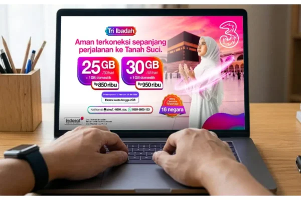 Tri Ibadah Hadir untuk Haji 2026, Internet Lancar di 16 Negara Mulai Rp650 Ribu