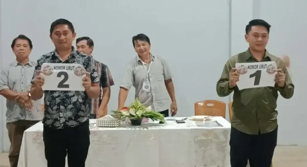 Calon Hukum Tua Desa Kawatak Ditetapkan, Ricky Tololiu Nomor Urut 1, Frangky Polandos 2