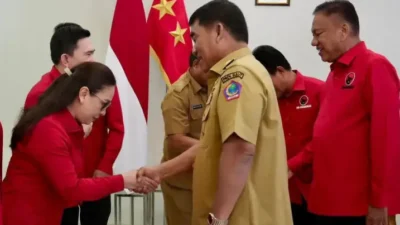 Vanda Sarundajang Dampingi Olly Dondokambey, Perkuat Silaturahmi dengan Gubernur Yulius Selvanus