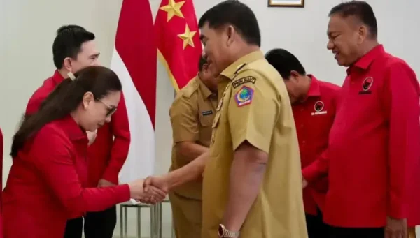 Vanda Sarundajang Dampingi Olly Dondokambey, Perkuat Silaturahmi dengan Gubernur Yulius Selvanus