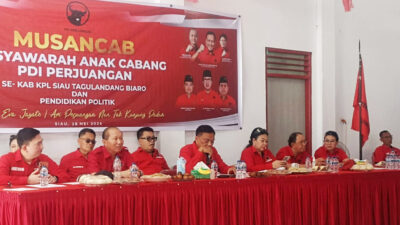 Musancab PDI Perjuangan Sitaro Menggema di Tagulandang, Olly Dondokambey Serukan Soliditas