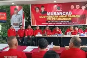 Olly Dondokambey Tekankan Regenerasi dan Soliditas Partai di Musancab PDIP Tomohon