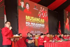 Di Musancab, Joune Ganda Tegaskan PDIP Minahasa Utara Harus Tetap Jadi Partai Penguasa dan Pemenang