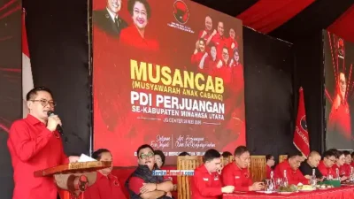 Di Musancab, Joune Ganda Tegaskan PDIP Minahasa Utara Harus Tetap Jadi Partai Penguasa dan Pemenang