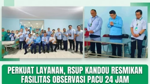 Perkuat Kapasitas Layanan, Dirut RSUP Kandou Resmikan Fasilitas Observasi PACU