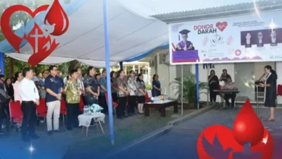 Spirit Paskah di Giat Donor Darah Unsrat: Setetes Darah, Sejuta Harapan bagi Sesama