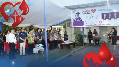 Spirit Paskah di Giat Donor Darah Unsrat: Setetes Darah, Sejuta Harapan bagi Sesama
