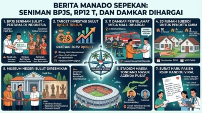 Berita Manado sepekan: Sulut pertama lindungi seniman via BPJS, investasi Rp12,13 T, 11 Damkar Mega Mall dihargai Gubernur Sulawesi Utara.