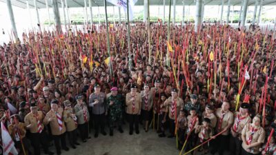 Hadiri Pembukaan Jambore Gerakan Pramuka Cabang Manado, Kakak Andrei Angouw: Pramuka Adalah Generasi Penerus Bangsa