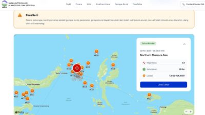 Gempa M5,9 Laut Maluku Dirasakan Warga Manado hingga Tidore