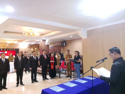 Wali Kota Hengky Honandar Resmi Lantik 4 Pejabat Tinggi Pratama, Berikut Nama dan Jabatannya