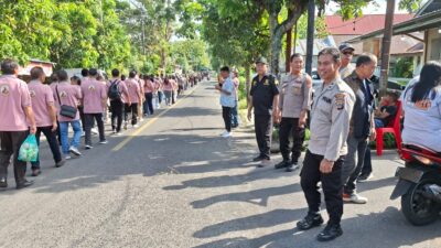 Personel Polres Bitung Kawal Ibadah Kenaikan Yesus Kristus, Wujud Pelayanan Humanis dan Pengamanan Sepenuh Hati