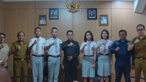 Hengky Honandar Lepas Calon Paskibraka Bitung, Siap Harumkan Nama Daerah di Tingkat Nasional dan Provinsi