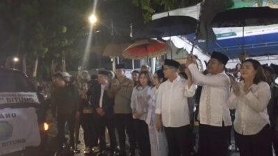 Hengky - Randito Lepas Pawai Takbiran Idul Adha, Lautan Warga Bitung Padati Jalanan Kota