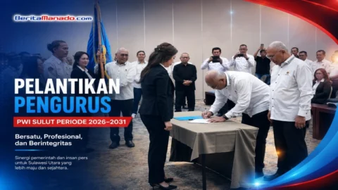 PWI Sulut 2026–2031 Resmi Dikukuhkan, Fokus Tingkatkan Kompetensi Wartawan