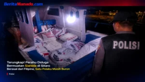 Terungkap! Polisi Sebut Perahu Bermuatan Sianida di Siau Berasal dari Filipina, Satu Pelaku Masih Buron