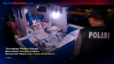Terungkap! Polisi Sebut Perahu Bermuatan Sianida di Siau Berasal dari Filipina, Satu Pelaku Masih Buron